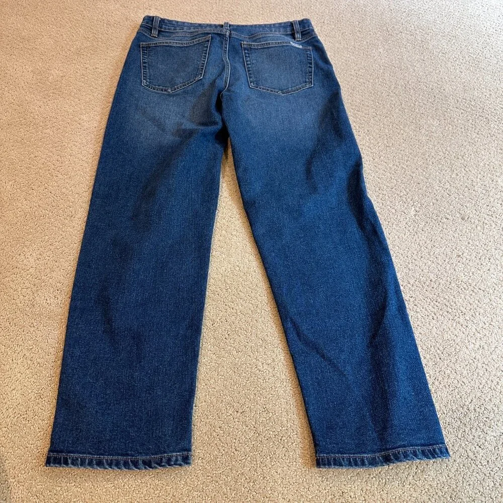 Joe's Jeans Niki Boyfriend Straight Leg Cuffable in Taffyta Size 30 Medium Wash - Picture 11 of 13
